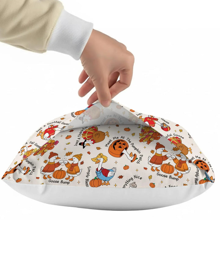 Just A Fall Goose Family Matching Bamboo Pillow Case