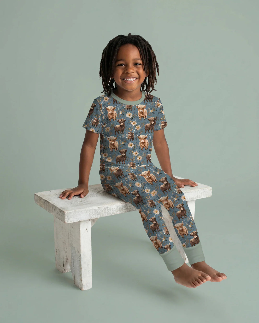 Zweiteiliges, kurzärmliges Pyjama-Set mit Marienkäfern