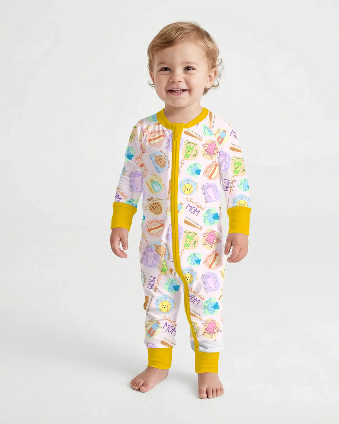 Gerippte Babykleidung mit individuellem Foto - Weich &amp; Skizzenhaft