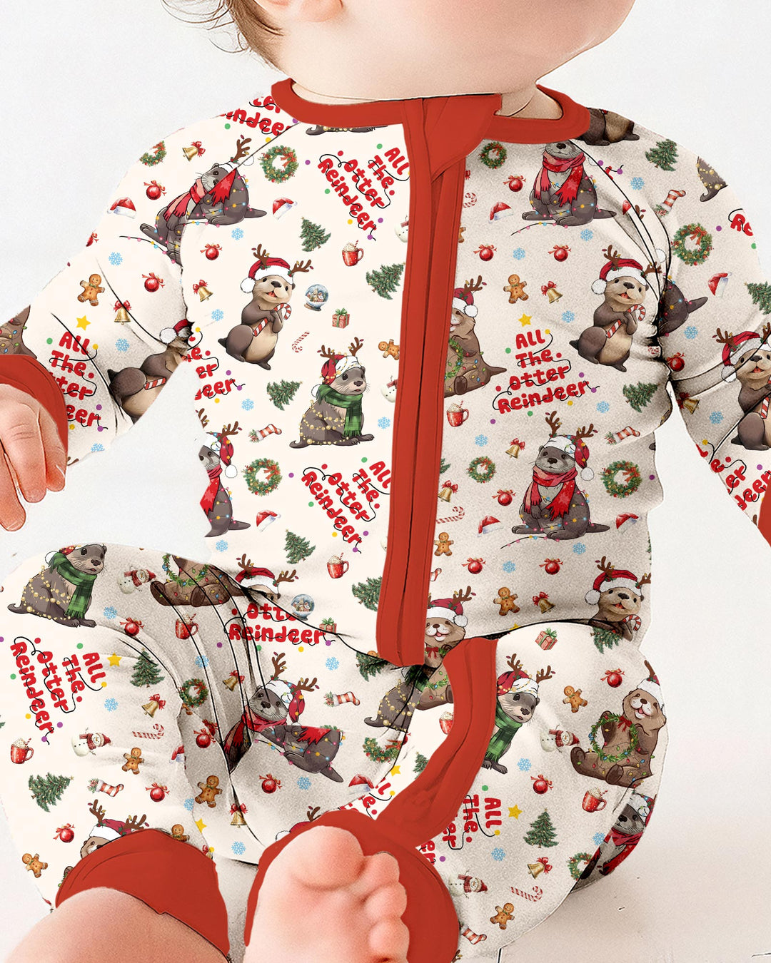 All The Otter Reindeer Bamboo Convertible Zippy