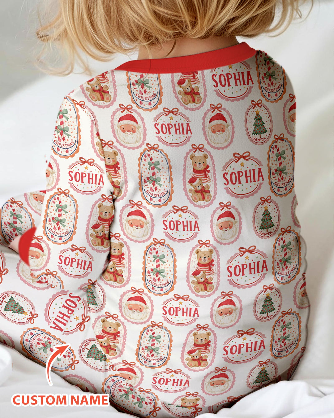 Vintage Christmas Cameo Bamboo Convertible Zippy
