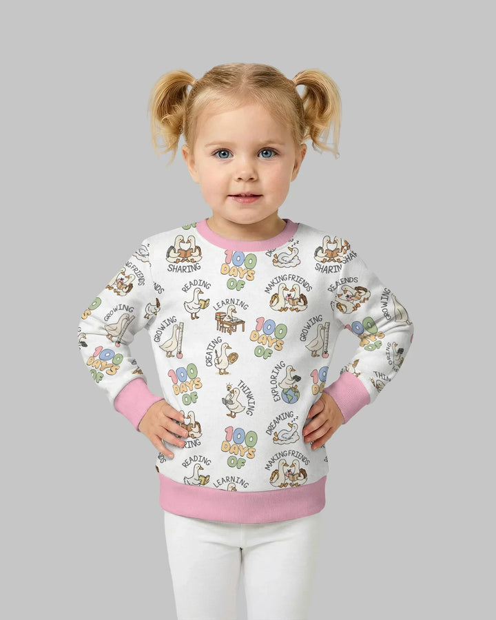 100 Tage... Bambus-Rundhals-Sweatshirt