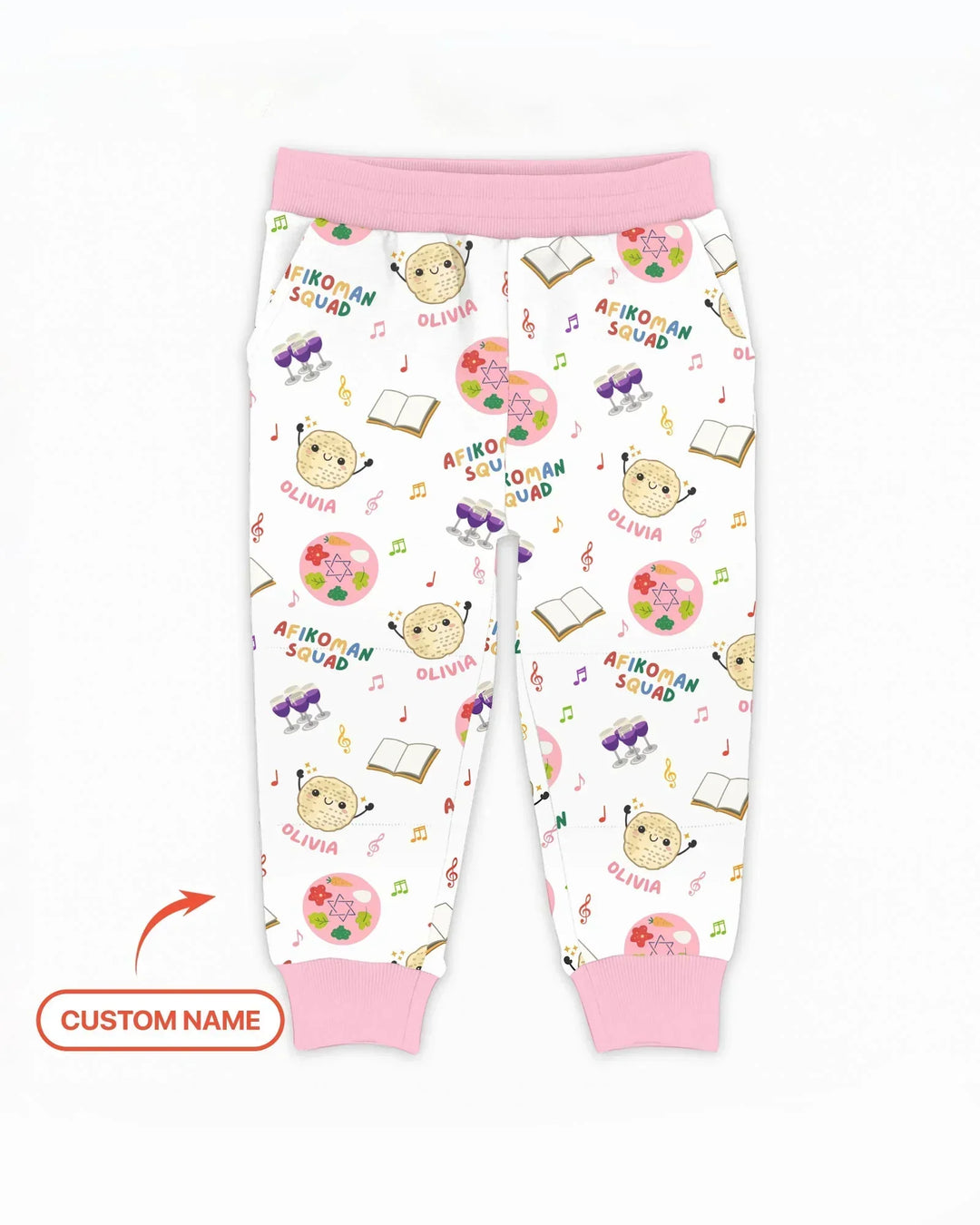 Custom Name Passover Afikoman Squad Bamboo Jogger