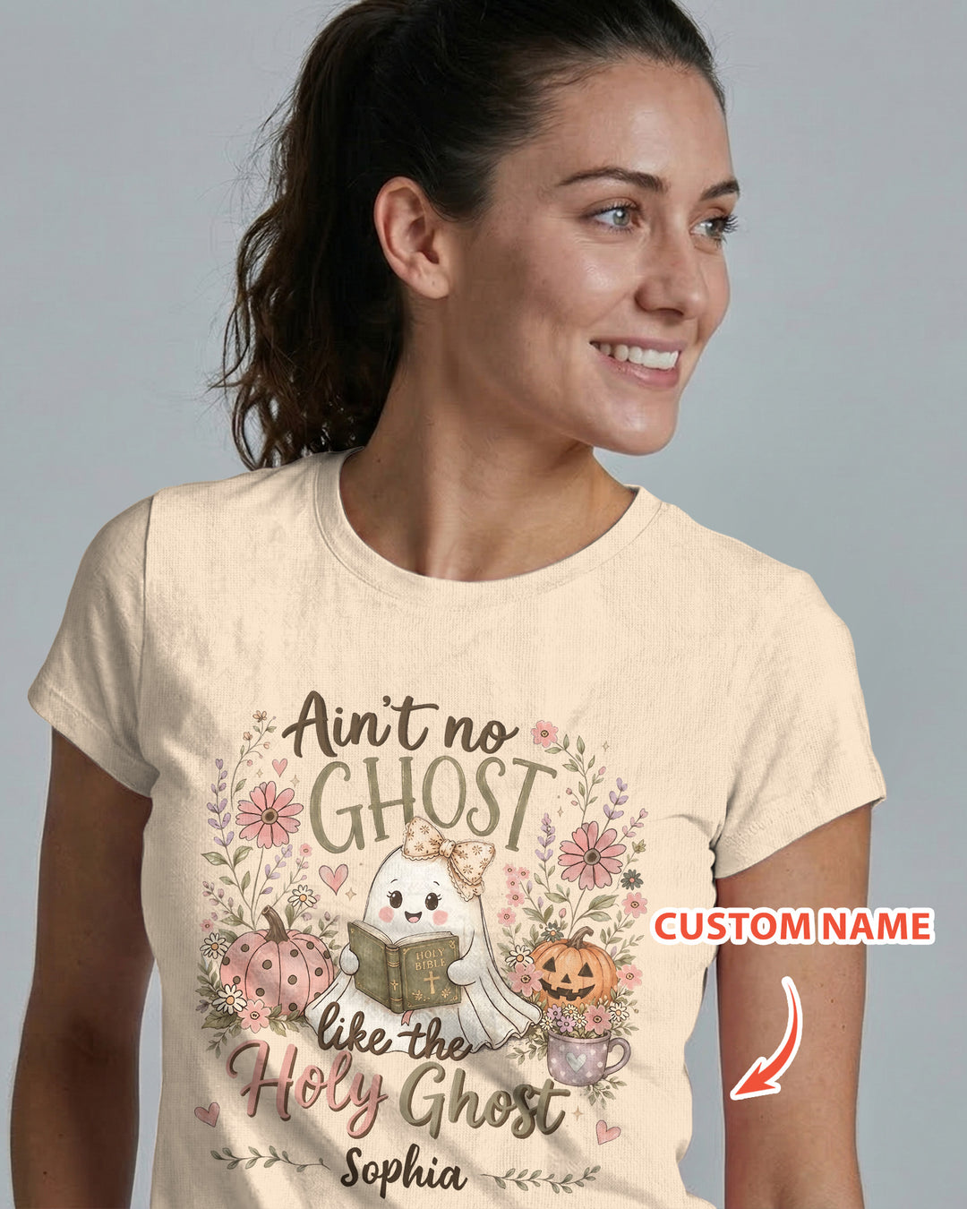 Holy Ghost Halloween Bamboo Women T-Shirt