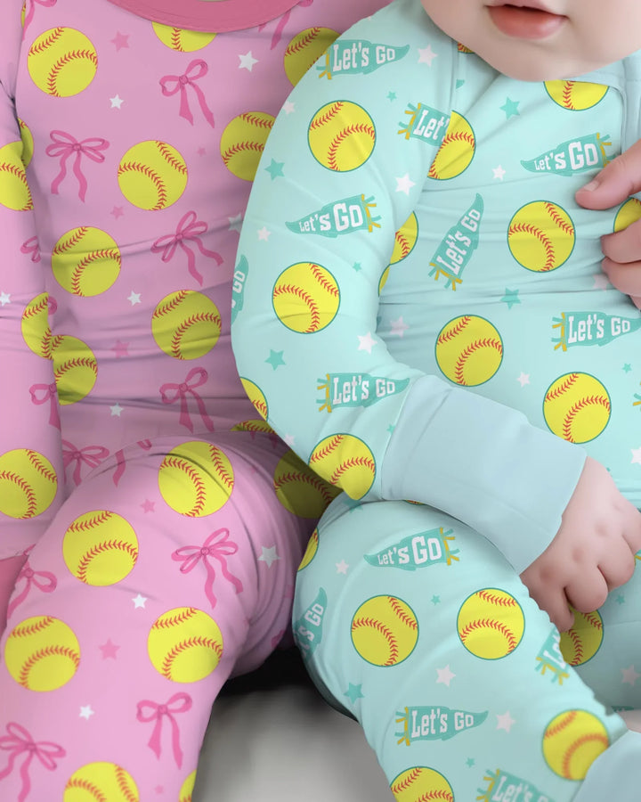 Softball Lovers Bamboo Convertible Zippy