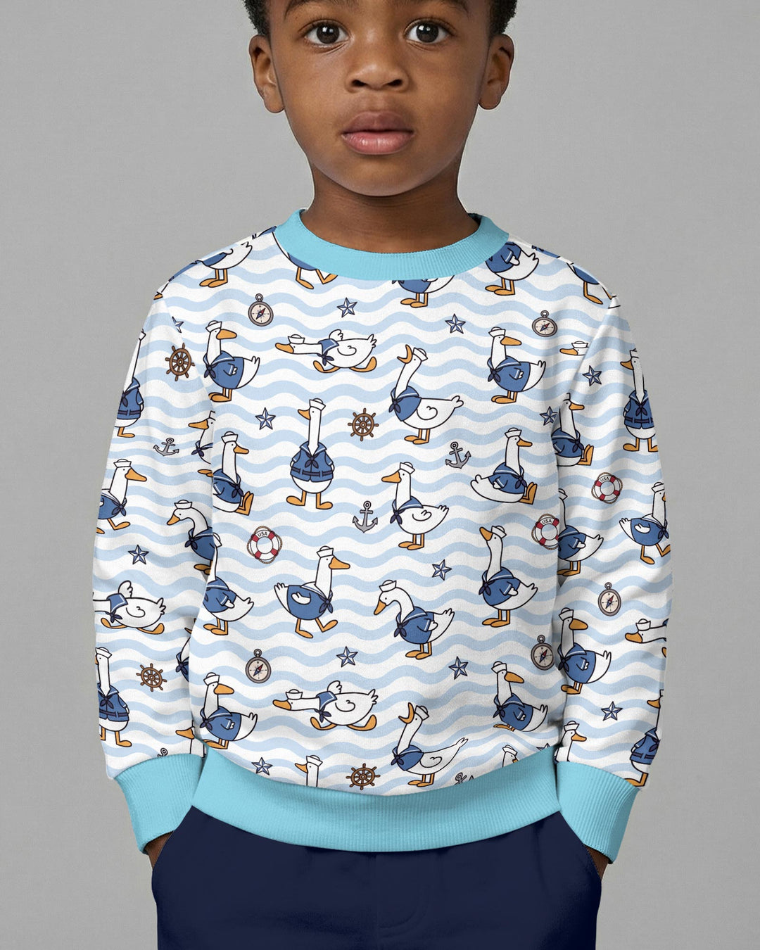 Sweatshirt mit Rundhalsausschnitt aus Bambusfaser