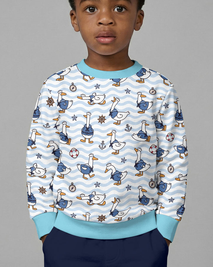 Sweatshirt mit Rundhalsausschnitt aus Bambusfaser