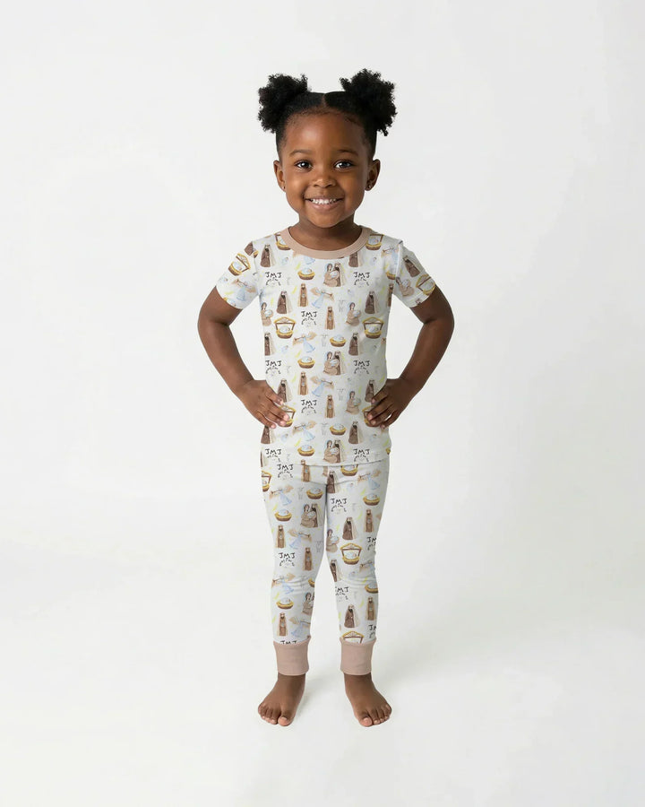 Holy Family Bamboo Two Piece Short Sleeve Pajama Set