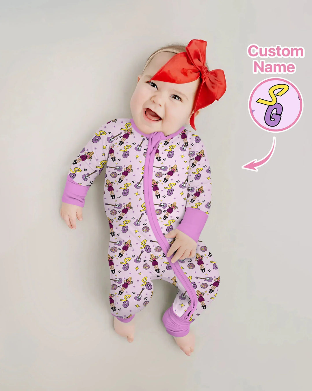 Gerippte Babykleidung mit individuellem Foto - Weich &amp; Skizzenhaft