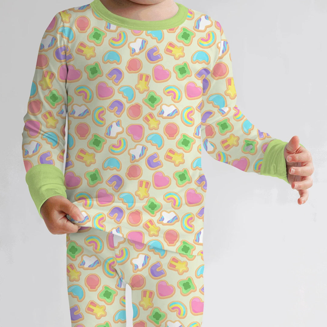 Lucky Marshmallow Cookies Bamboo Two Piece Long Sleeve Pajama Set