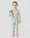Zweiteiliges, kurzärmliges Pyjama-Set mit Marienkäfern