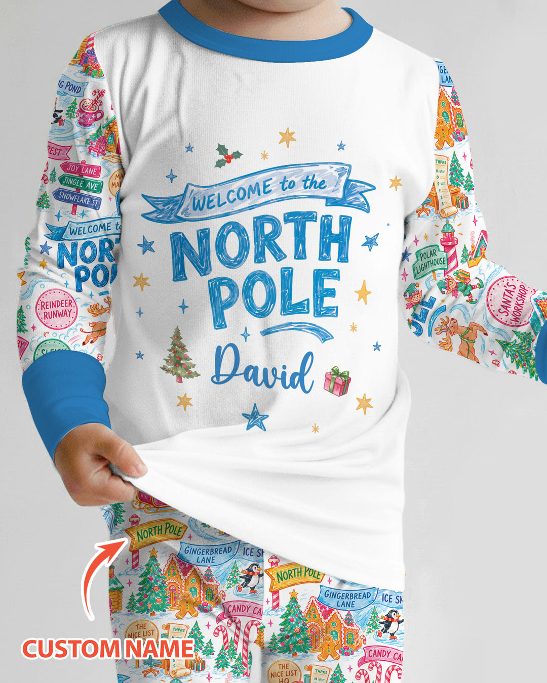 Welcome To The North Pole Bamboo Two Piece Long Sleeve Pajama Set