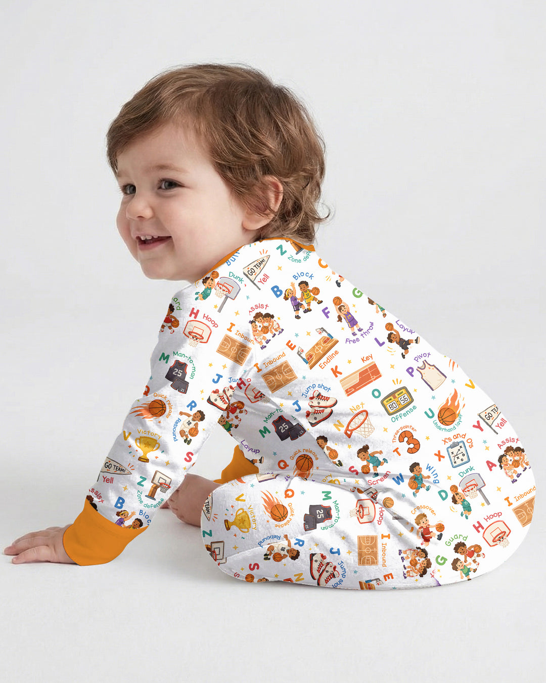 Basketball Alphabet Bamboo Convertible Zippy