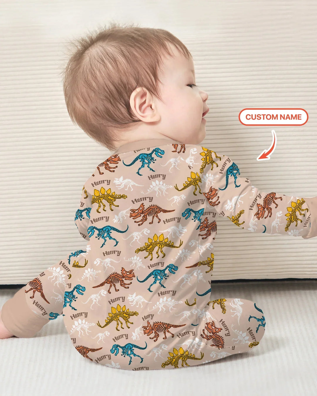 Gerippte Babykleidung mit individuellem Foto - Weich &amp; Skizzenhaft