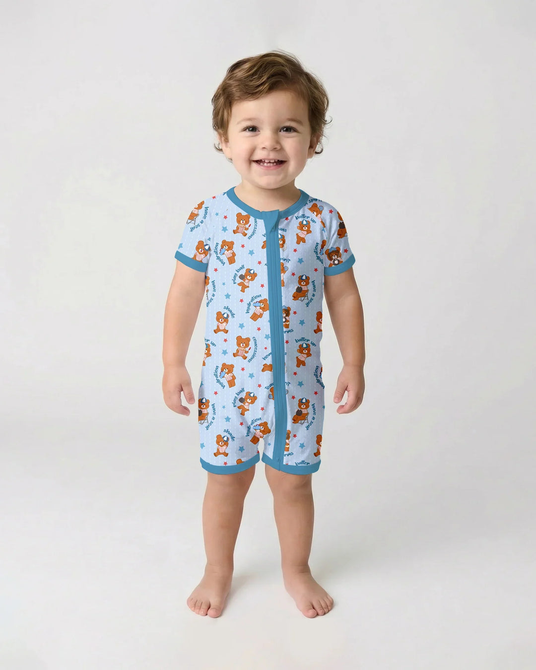 Born To Play Baseball Bamboo Shorty Zippy