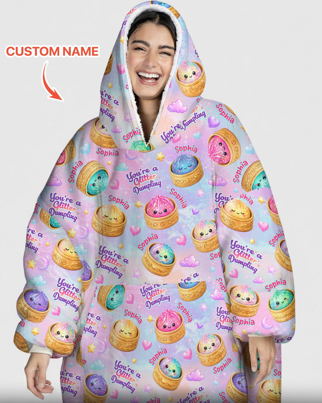 Benutzerdefinierter Bambus-Deckenhoodie (Vorlage)