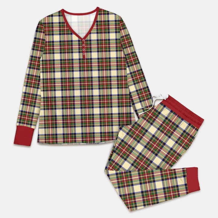 Cozy Evergreen Plaid Bamboo Women Pajama Set