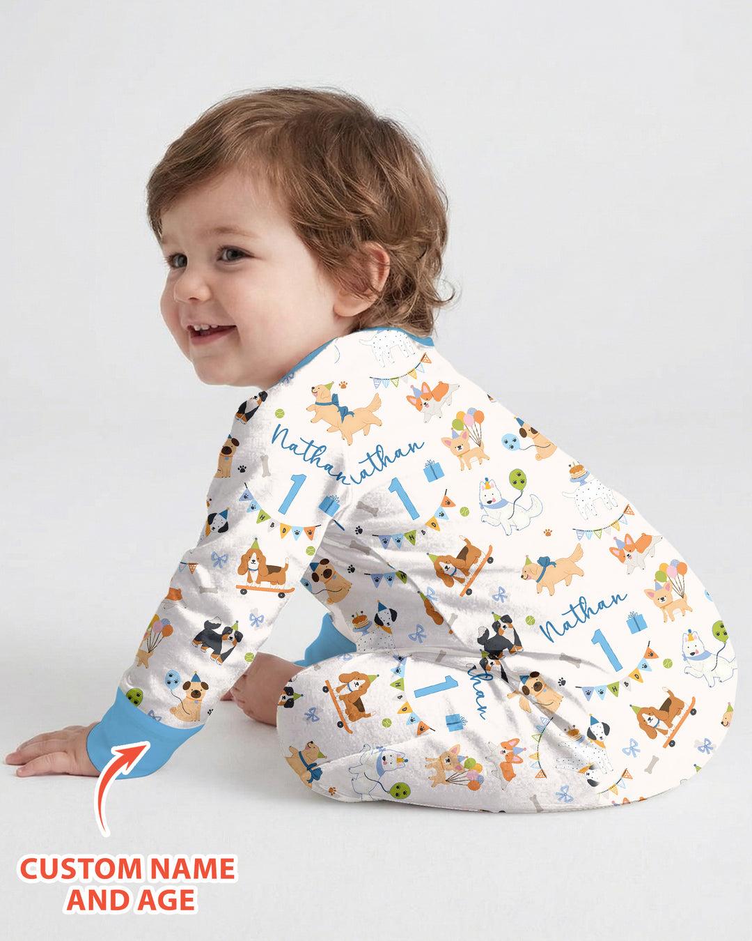 Gerippte Babykleidung mit individuellem Foto - Weich &amp; Skizzenhaft