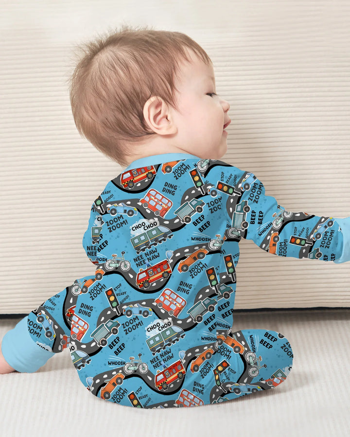 Gerippte Babykleidung mit individuellem Foto - Weich &amp; Skizzenhaft
