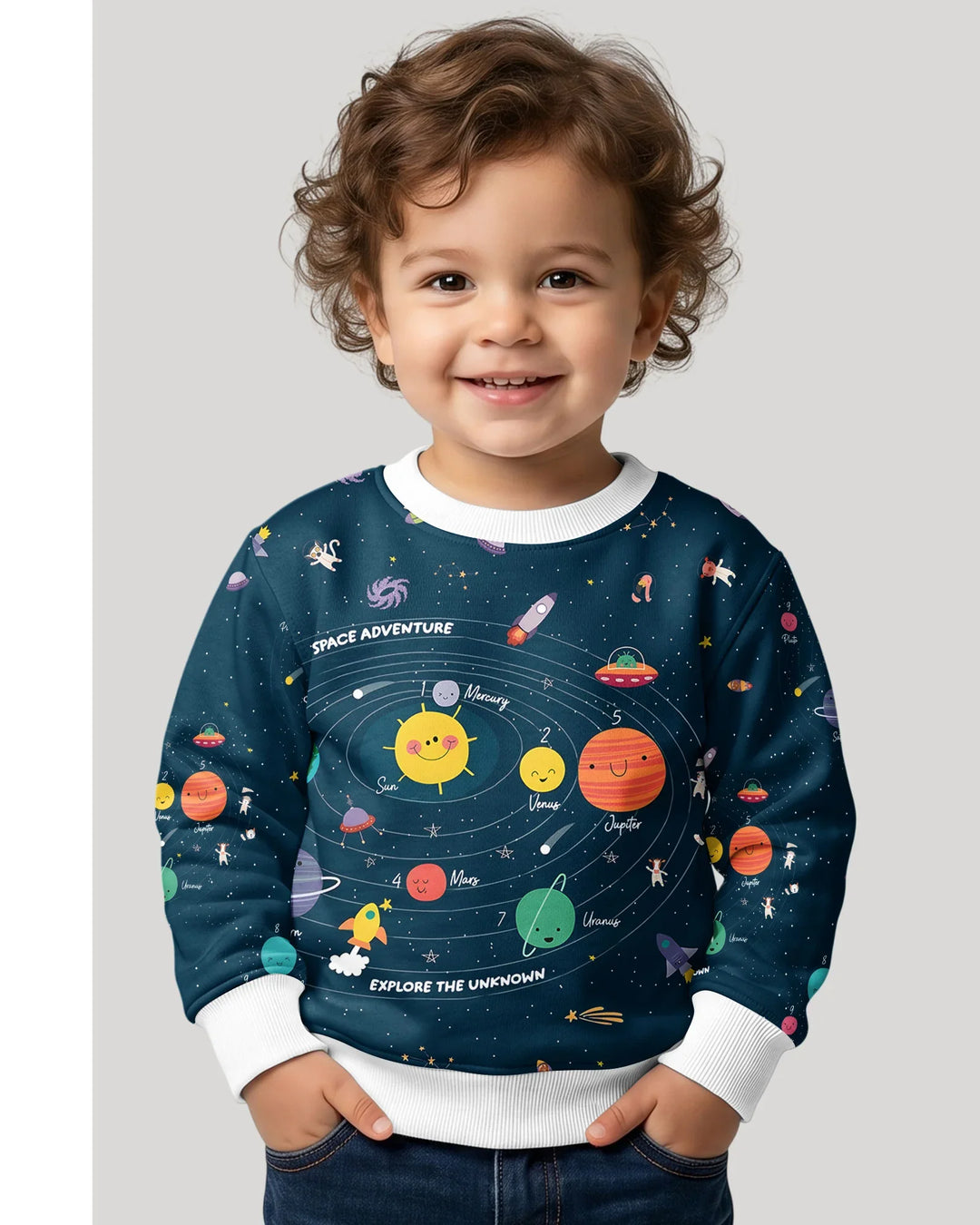 Solar System Explorers Bamboo Crewneck Sweatshirt