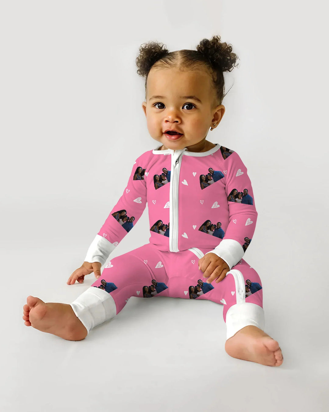 Benutzerdefiniertes Gesicht All Over Print Baby Convertible Zippy