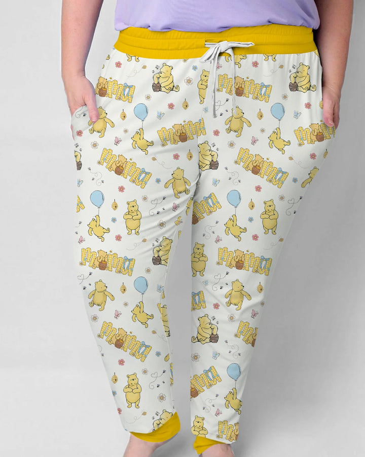 Mama & Mini Honigbär Bambus Damen Pyjama Set