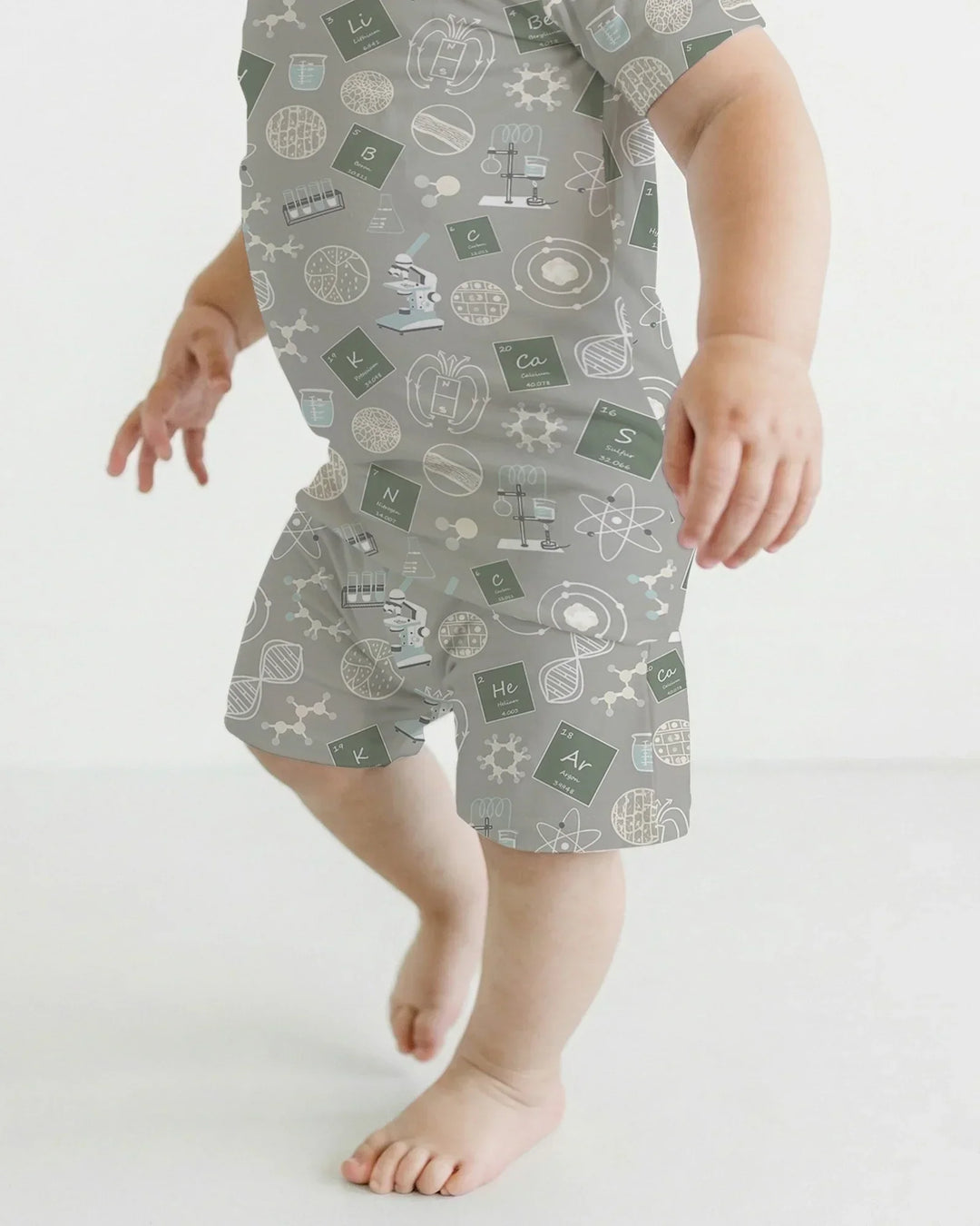 Schlafanzug-Set zweiteilig, kurze Ärmel, kurze Hose, Bambus