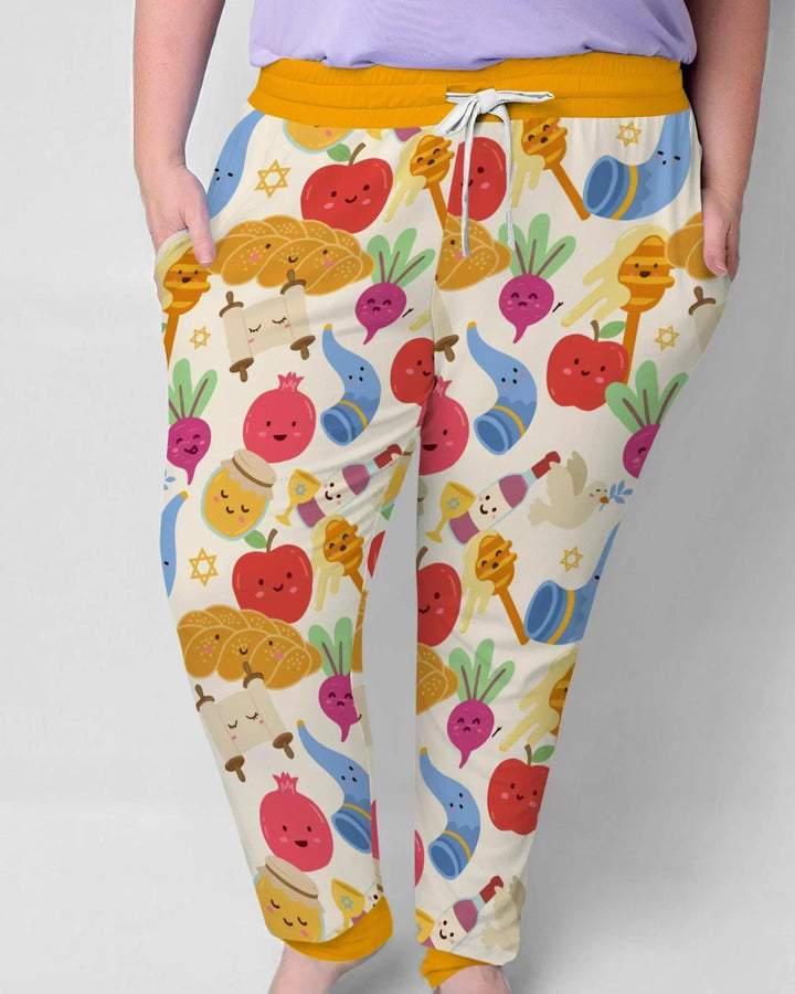 Shana Tova Rosch Haschana Bambus Pyjama-Set für Damen