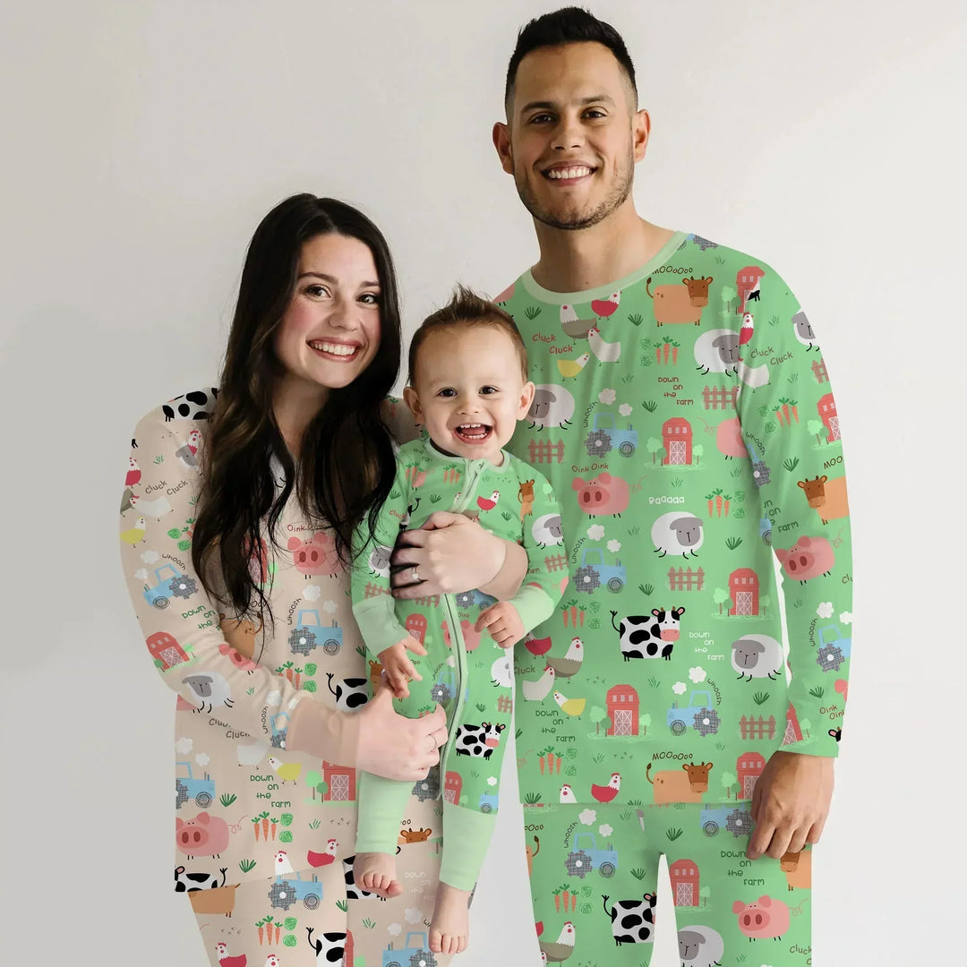 Farm Yard Bamboo Men's Pajama Set