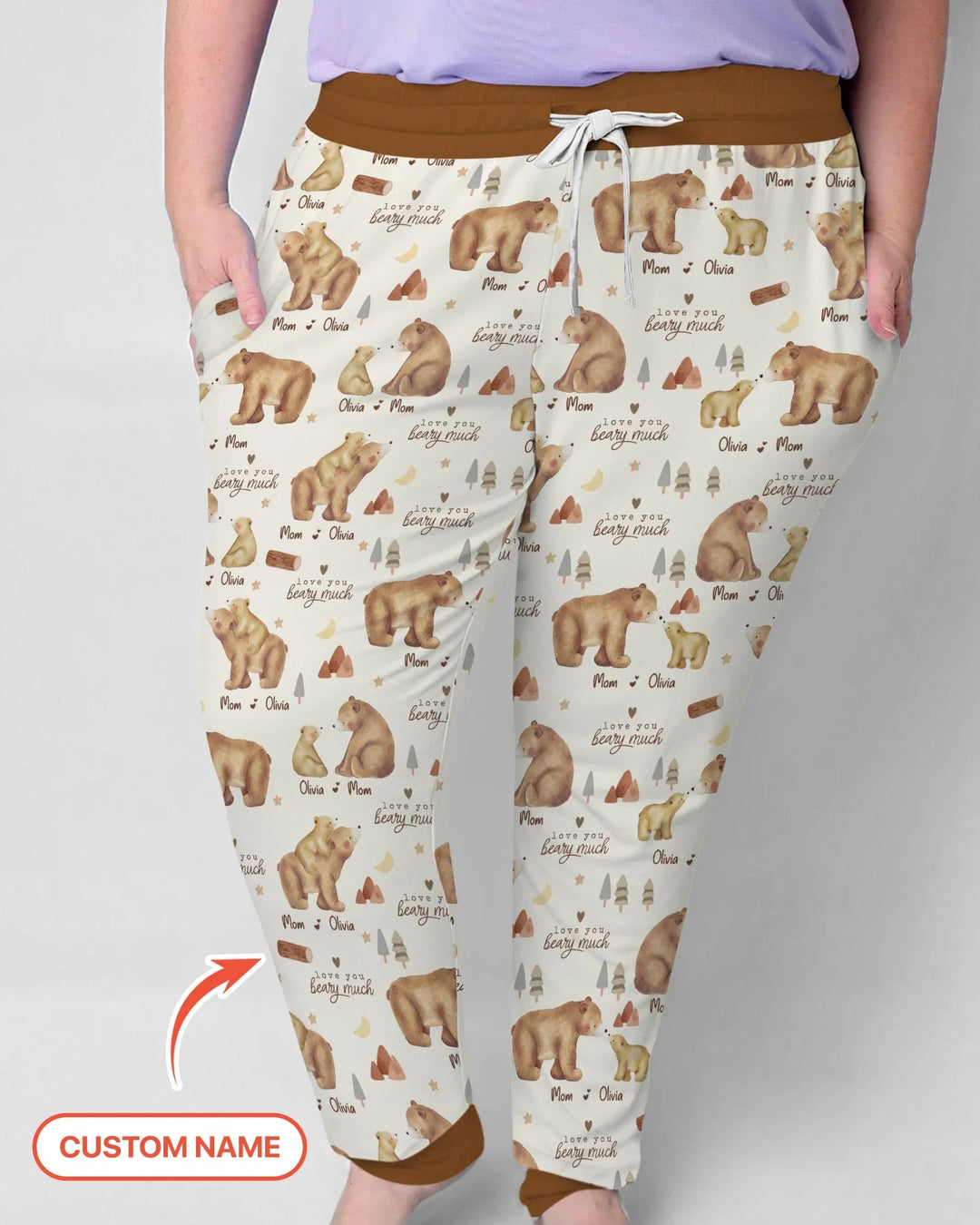 Schlafanzug-Set „Love You Beary Much“ aus Bambus für Damen