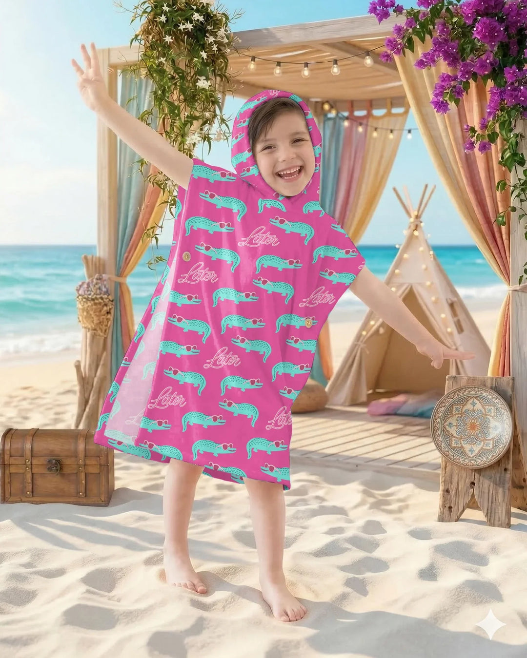 Later Gator Bambus Schwimm-Poncho