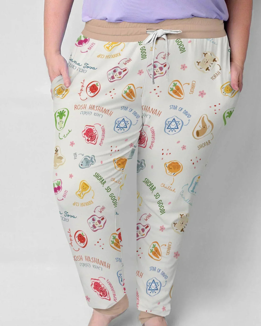 Happy Rosh Hashanah Bamboo Women Pajama Set