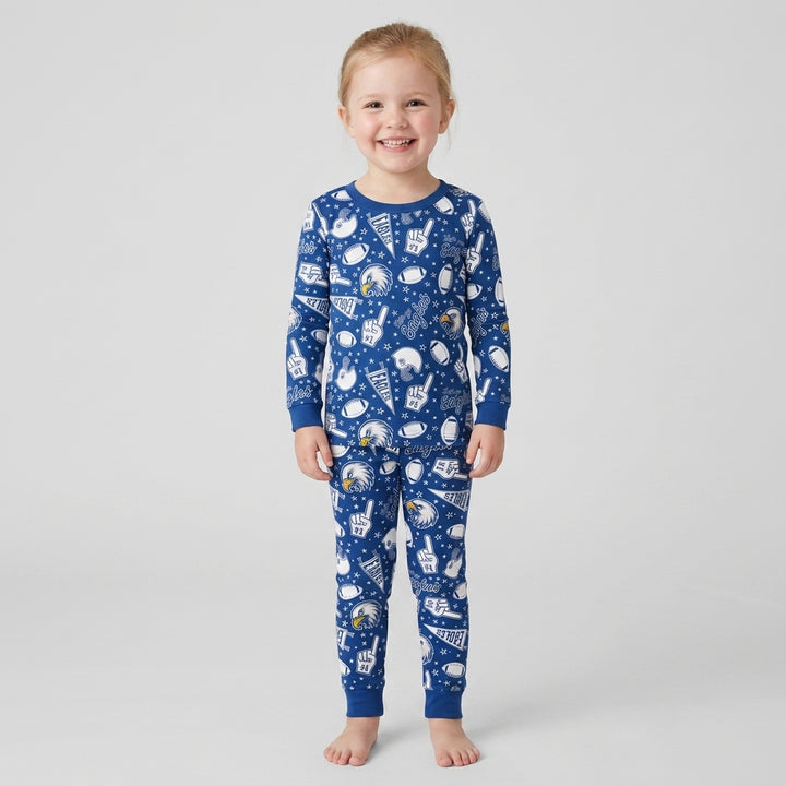 Let's go Eagles Bamboo Two Piece Long Sleeve Pajama Set