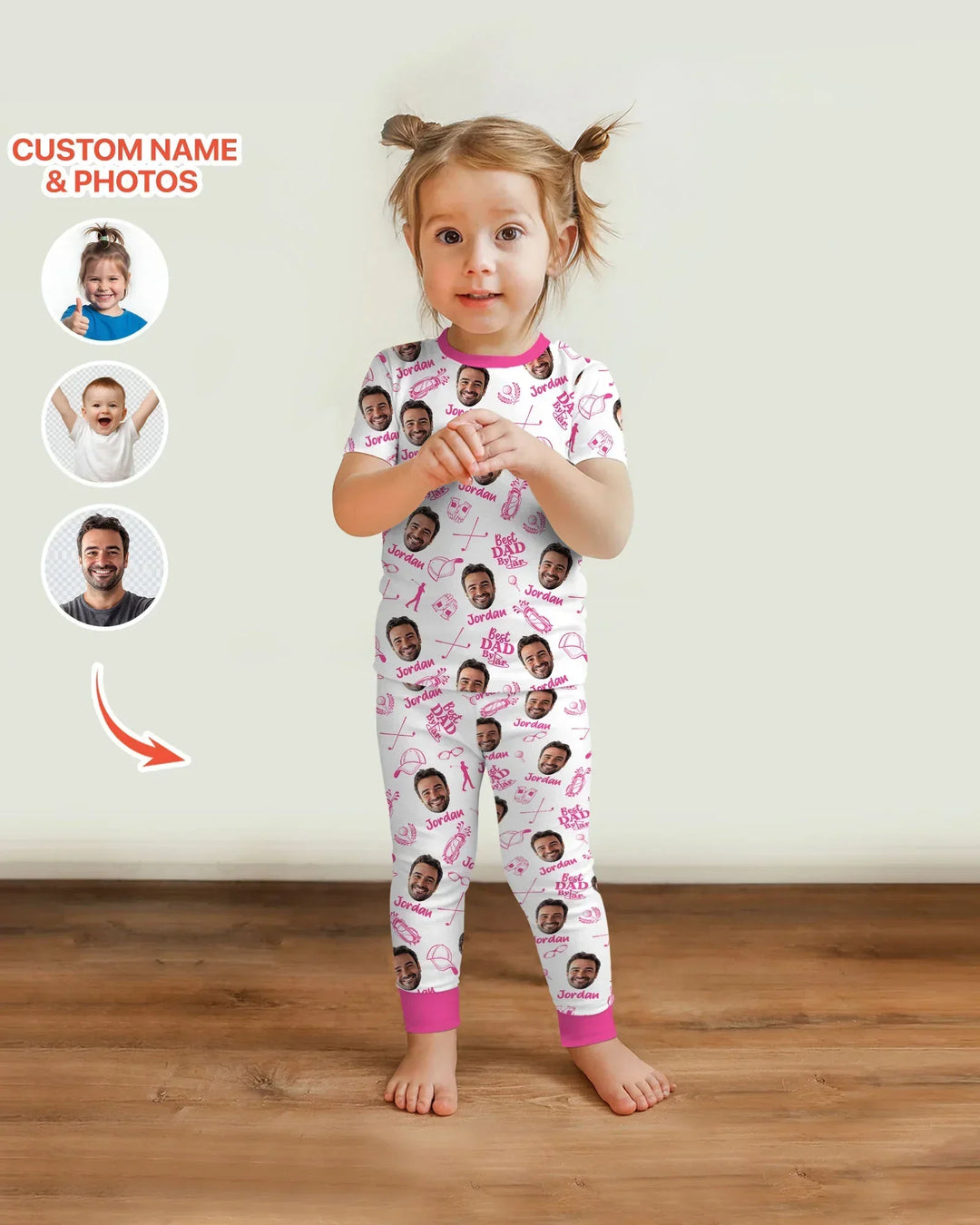 Zweiteiliges, kurzärmliges Pyjama-Set mit Marienkäfern