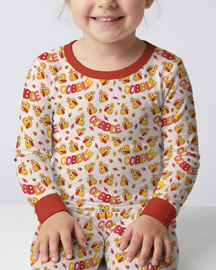 Gobble Gobble Bamboo Two Piece Long Sleeve Pajama Set