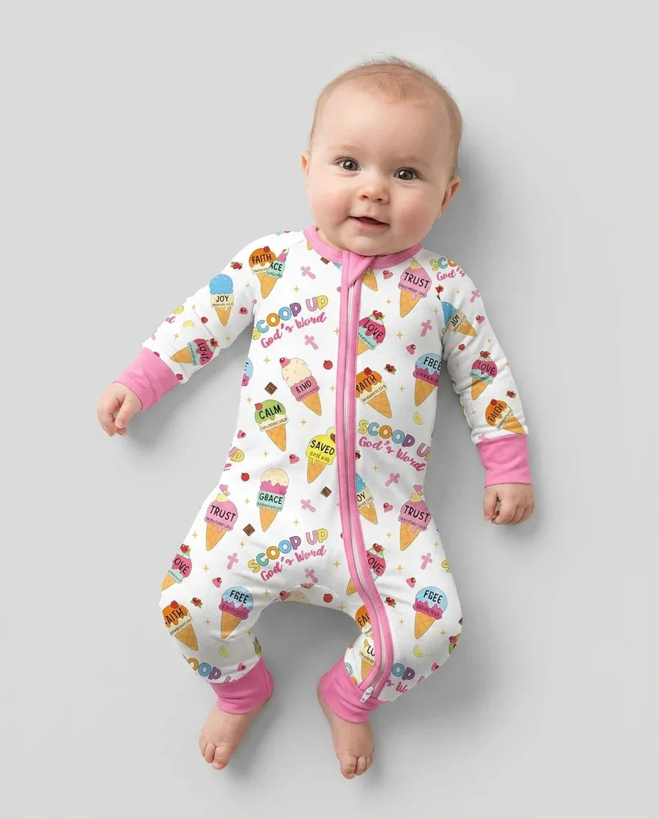 Ice Cream Summer Christian Bamboo Convertible Zippy