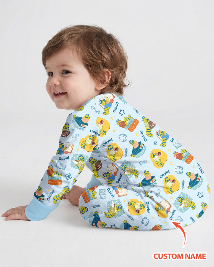 Little Book Worm Family Matching Bamboo Convertible Zippy