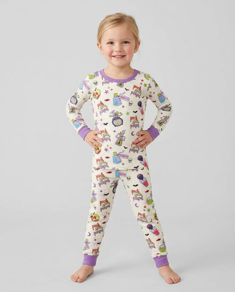 Pick Your Poison Bamboo Two Piece Long Sleeve Pajama Set