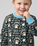 Bruh We're Back Raccoon Bamboo Crewneck Sweatshirt