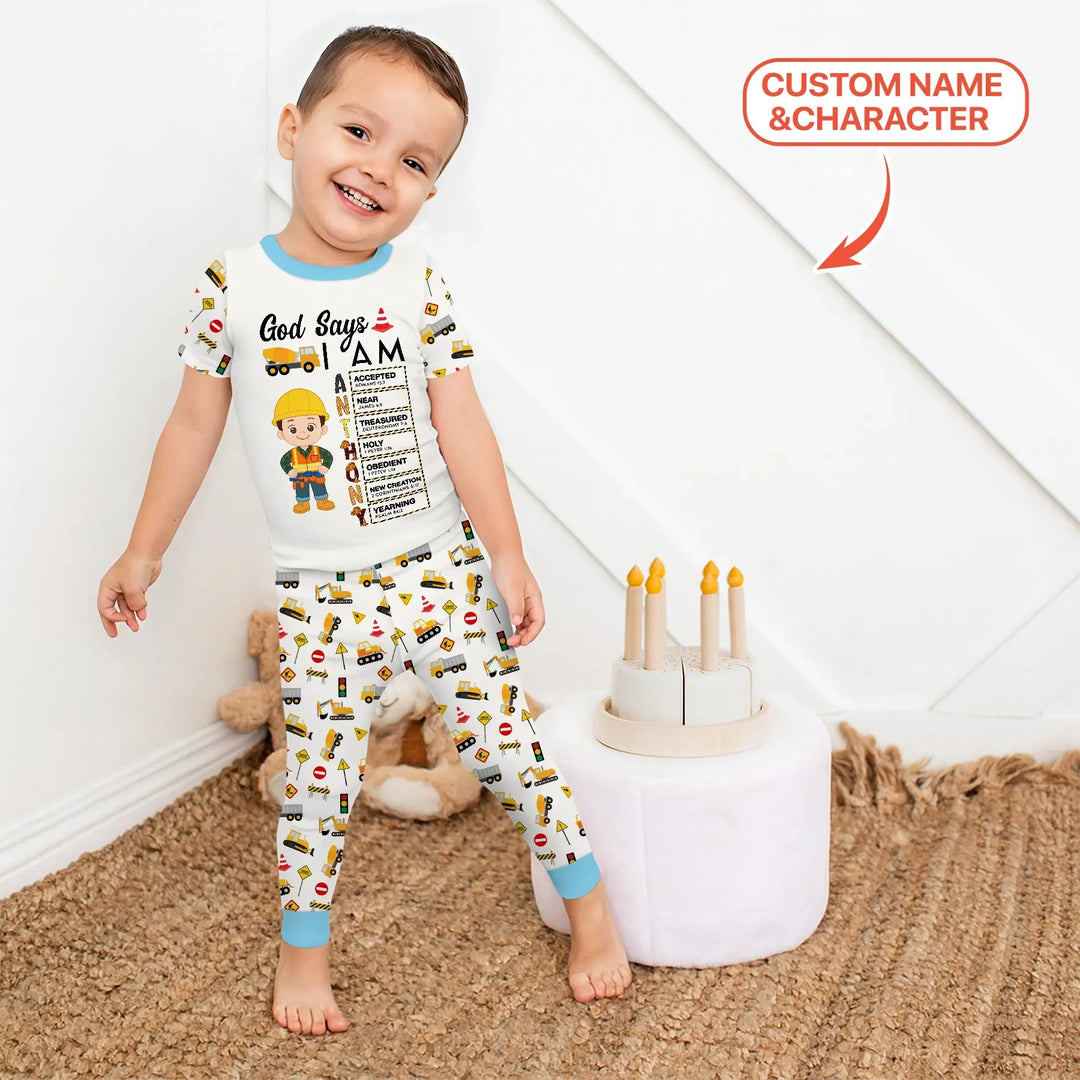 Zweiteiliges, kurzärmliges Pyjama-Set mit Marienkäfern