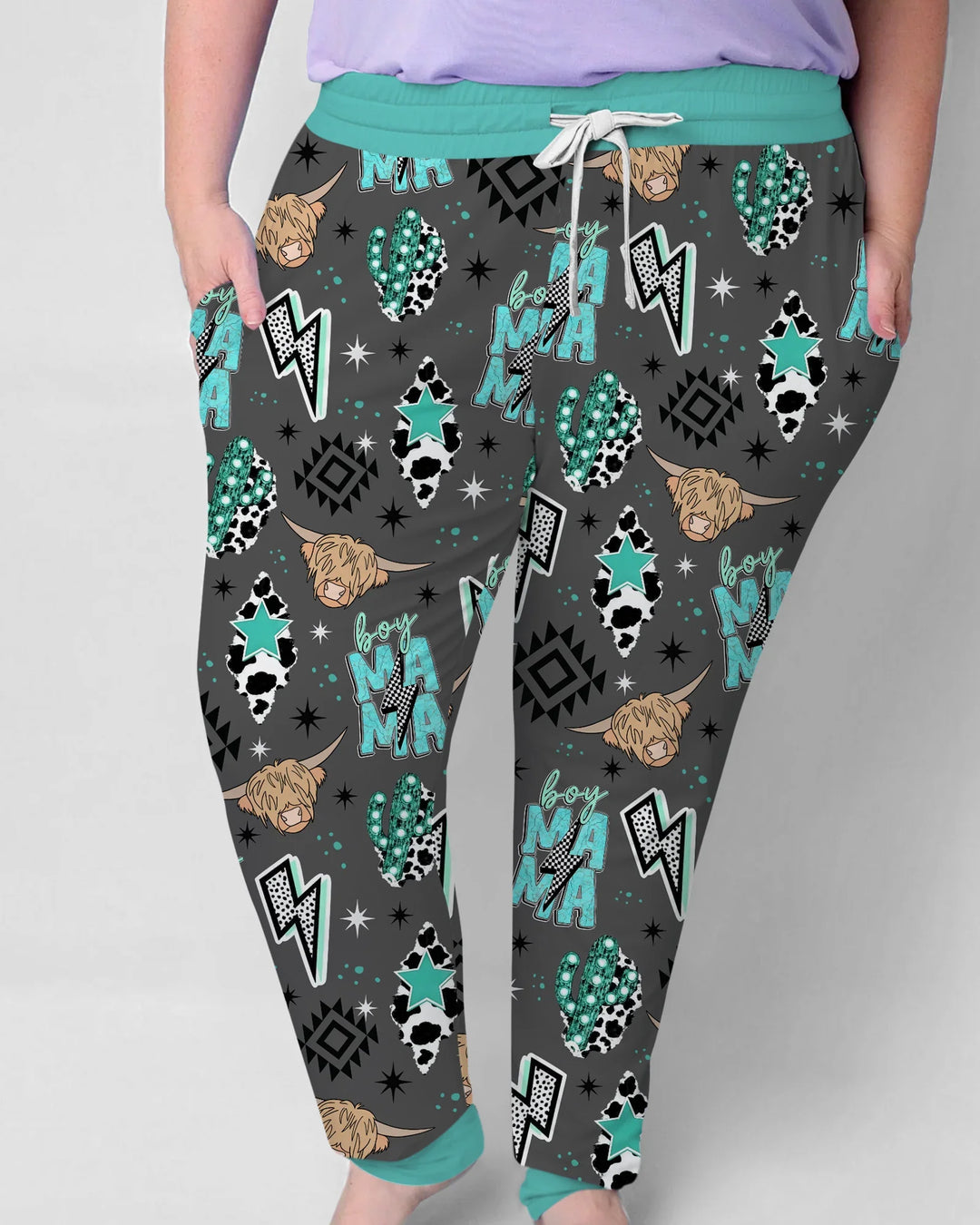 Western Mama & Me passendes Pyjama-Set für Damen aus Bambus