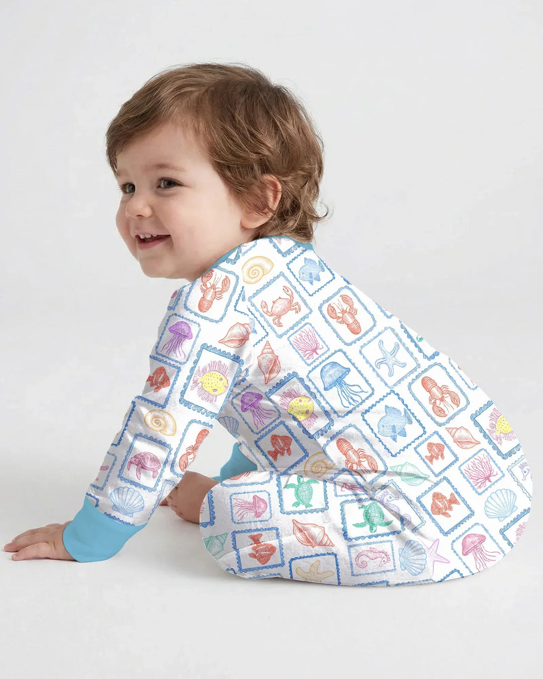 Gerippte Babykleidung mit individuellem Foto - Weich &amp; Skizzenhaft