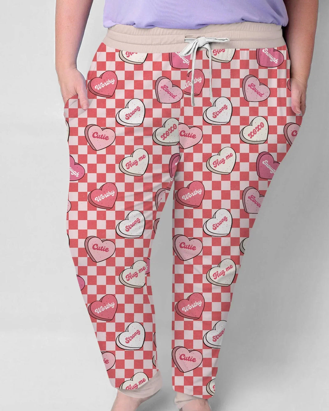 Damen-Pyjama-Set „Valentine in Hearts Bamboo“