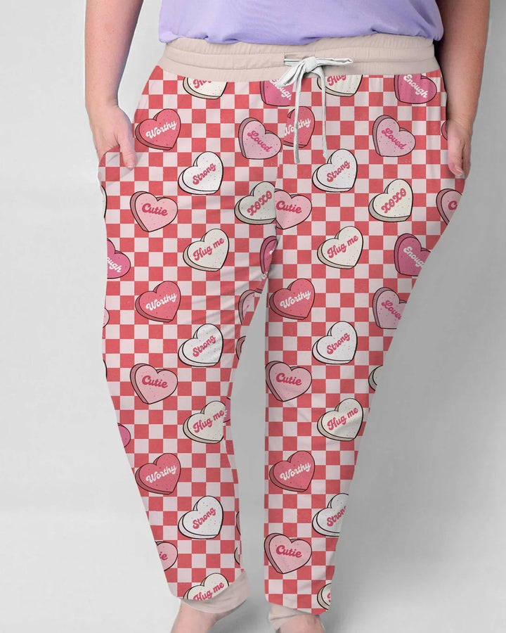 Damen-Pyjama-Set „Valentine in Hearts Bamboo“