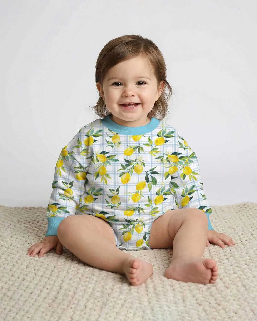 Gerippte Babykleidung mit individuellem Foto - Weich &amp; Skizzenhaft
