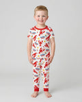 Zweiteiliges, kurzärmliges Pyjama-Set mit Marienkäfern