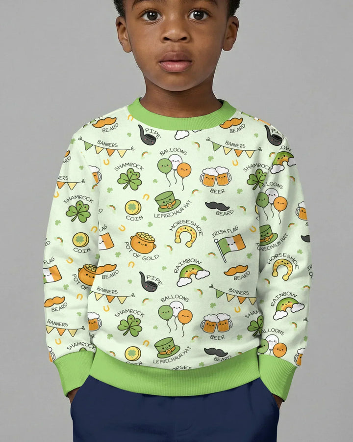 Kawaii St. Patrick's Day Bambus-Rundhalsshirt