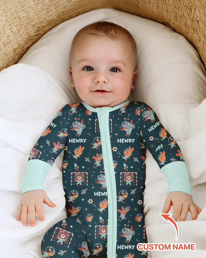 Gerippte Babykleidung mit individuellem Foto - Weich &amp; Skizzenhaft