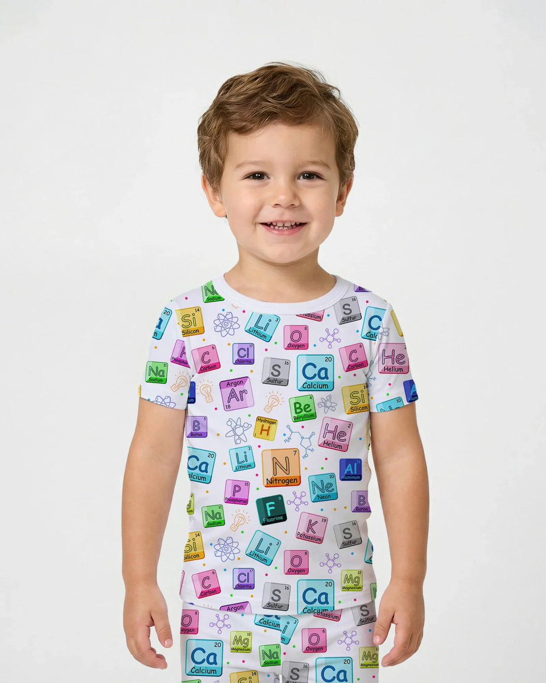Zweiteiliges, kurzärmliges Pyjama-Set mit Marienkäfern