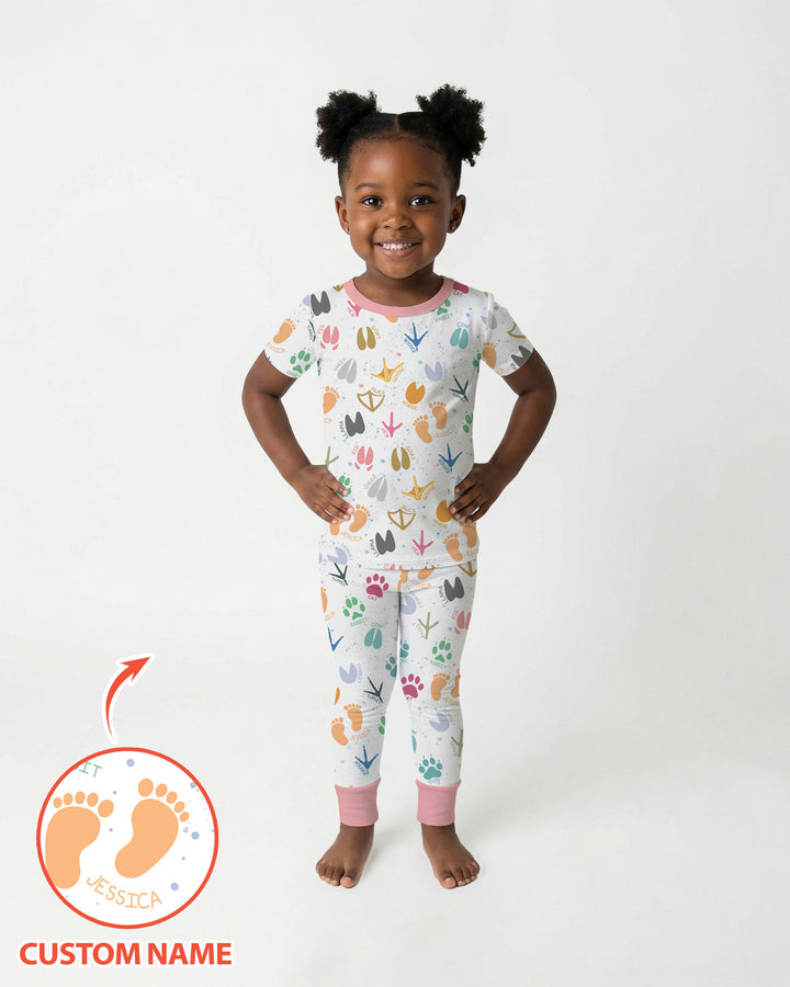 Zweiteiliges, kurzärmliges Pyjama-Set mit Marienkäfern